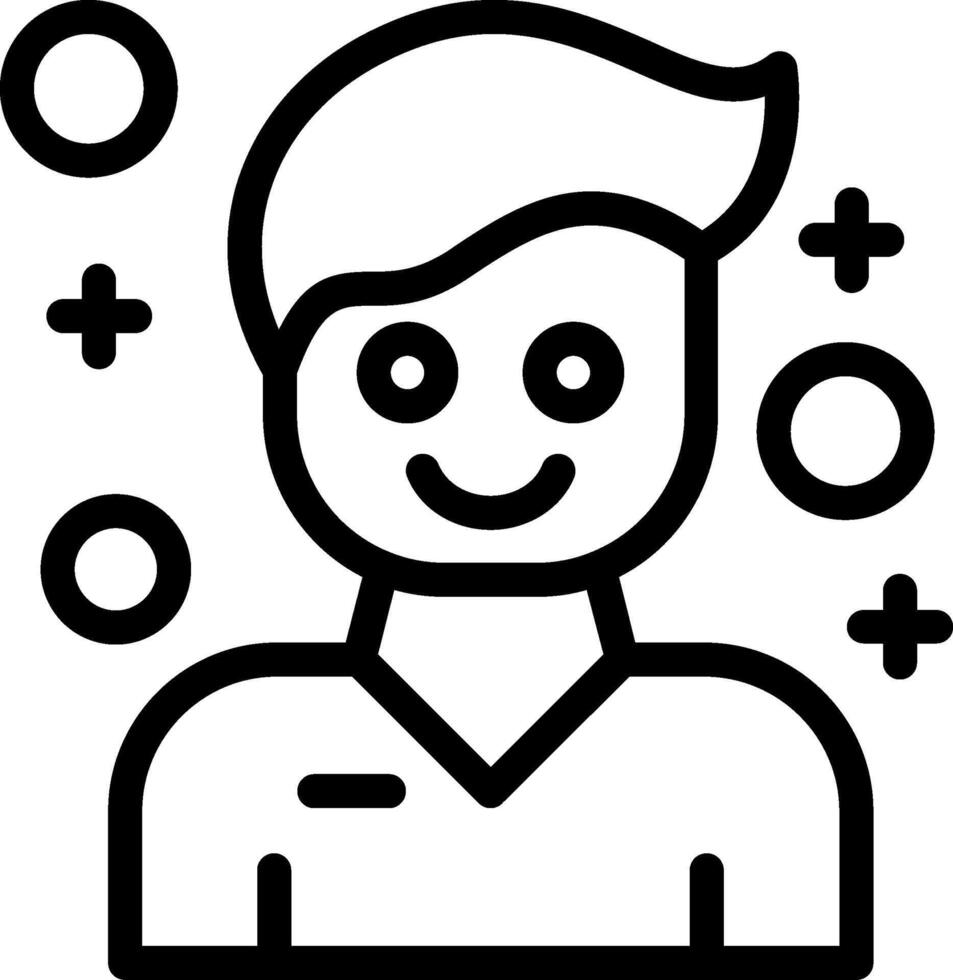 Optimism Line Icon vector