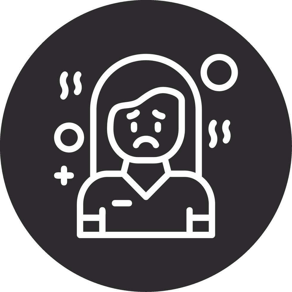 Disconcertment Inverted Icon vector