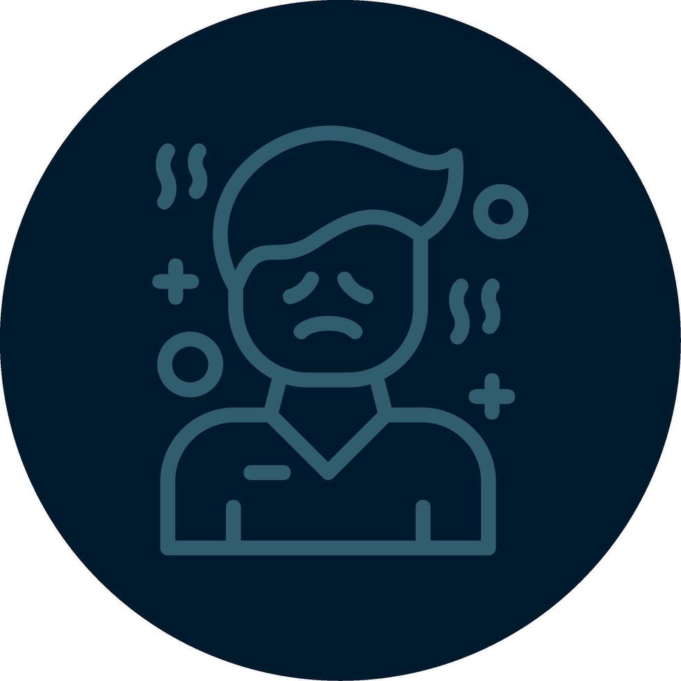Hopelessness Line Multi color Icon vector