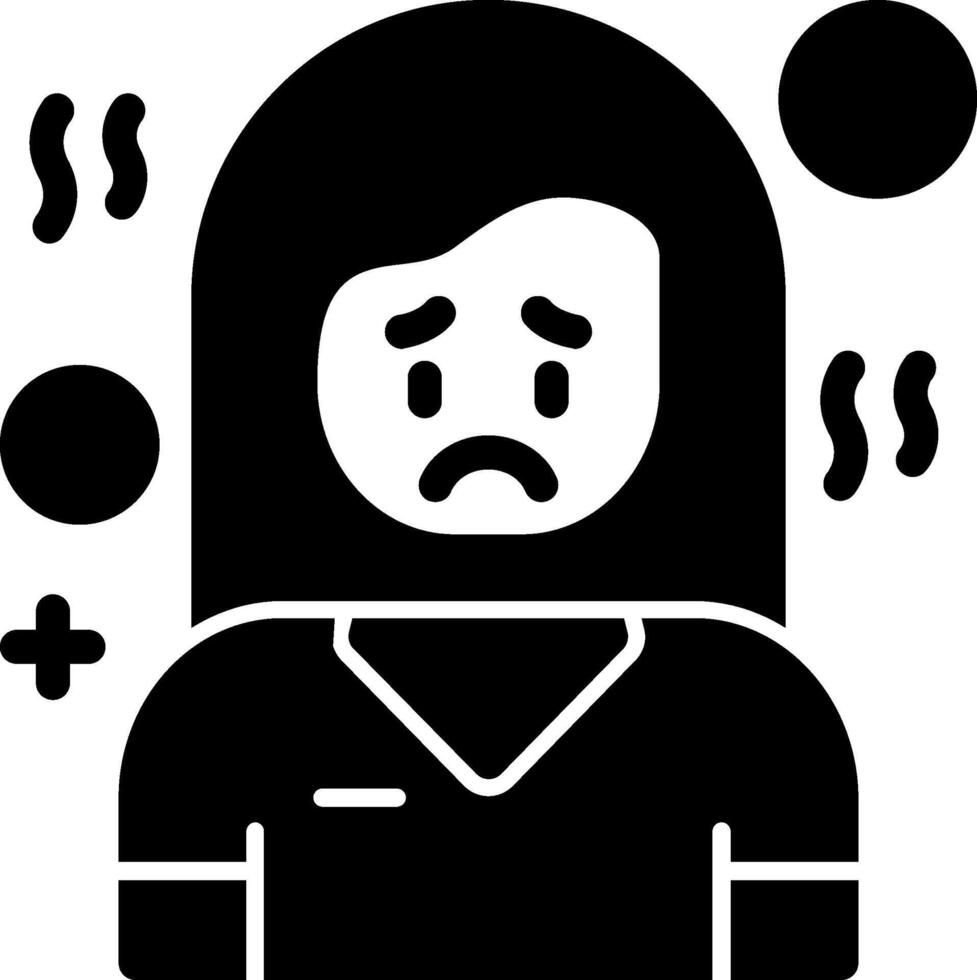 Disconcertment Glyph Icon vector