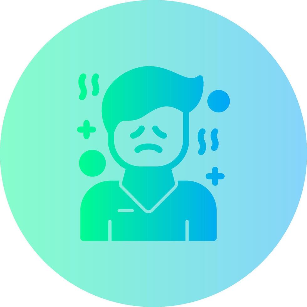 Hopelessness Gradient Circle Icon vector