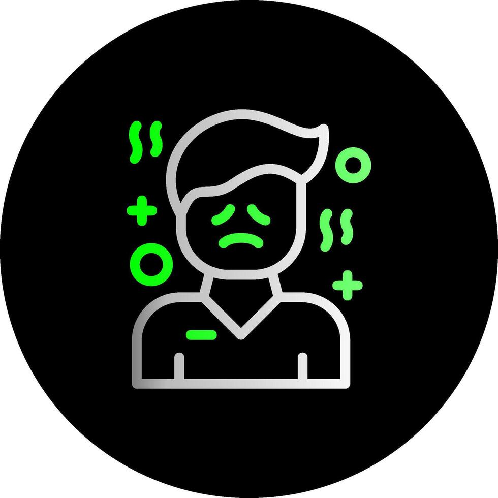Hopelessness Dual Gradient Circle Icon vector