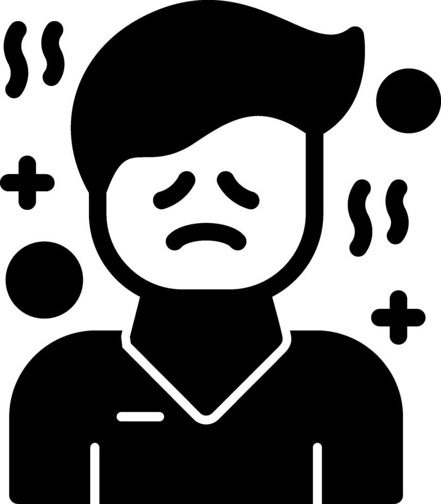 Hopelessness Glyph Icon vector