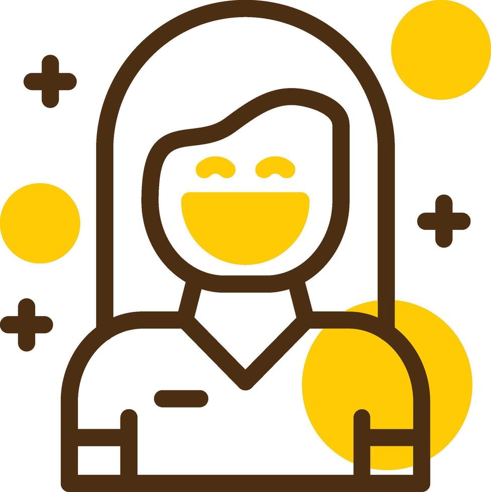 Eagerness Yellow Lieanr Circle Icon vector