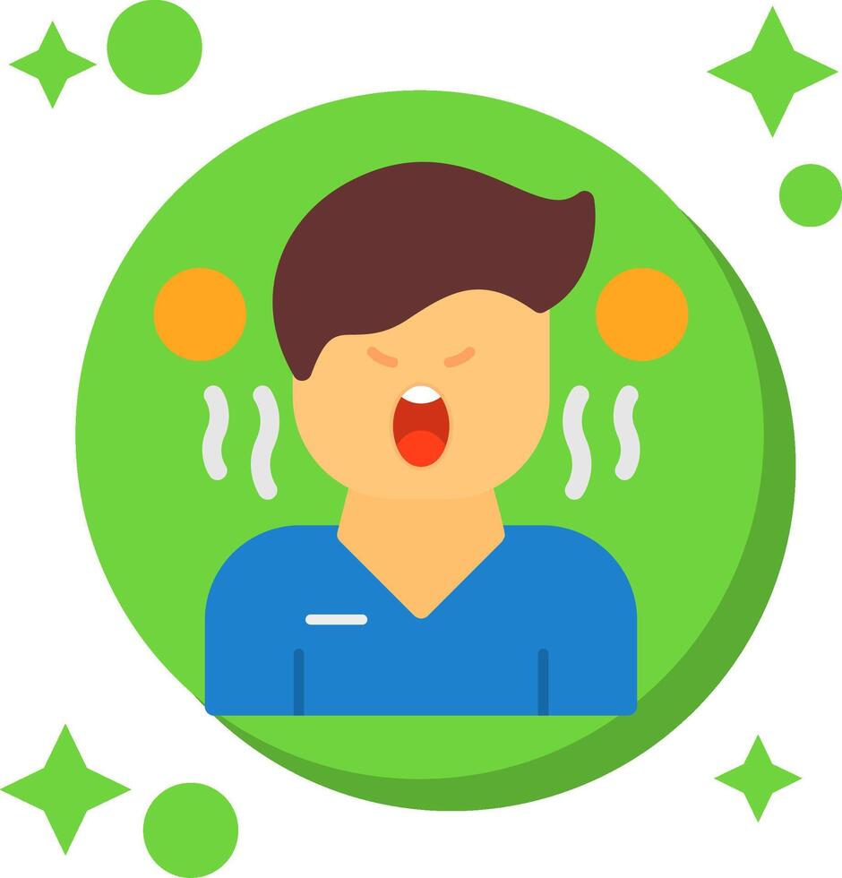 Hostility Tailed Color Icon vector