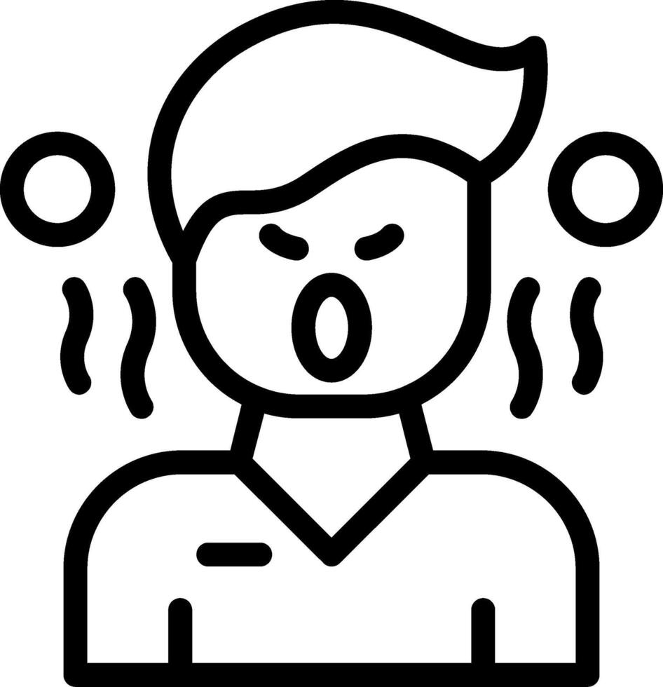 Hostility Line Icon vector