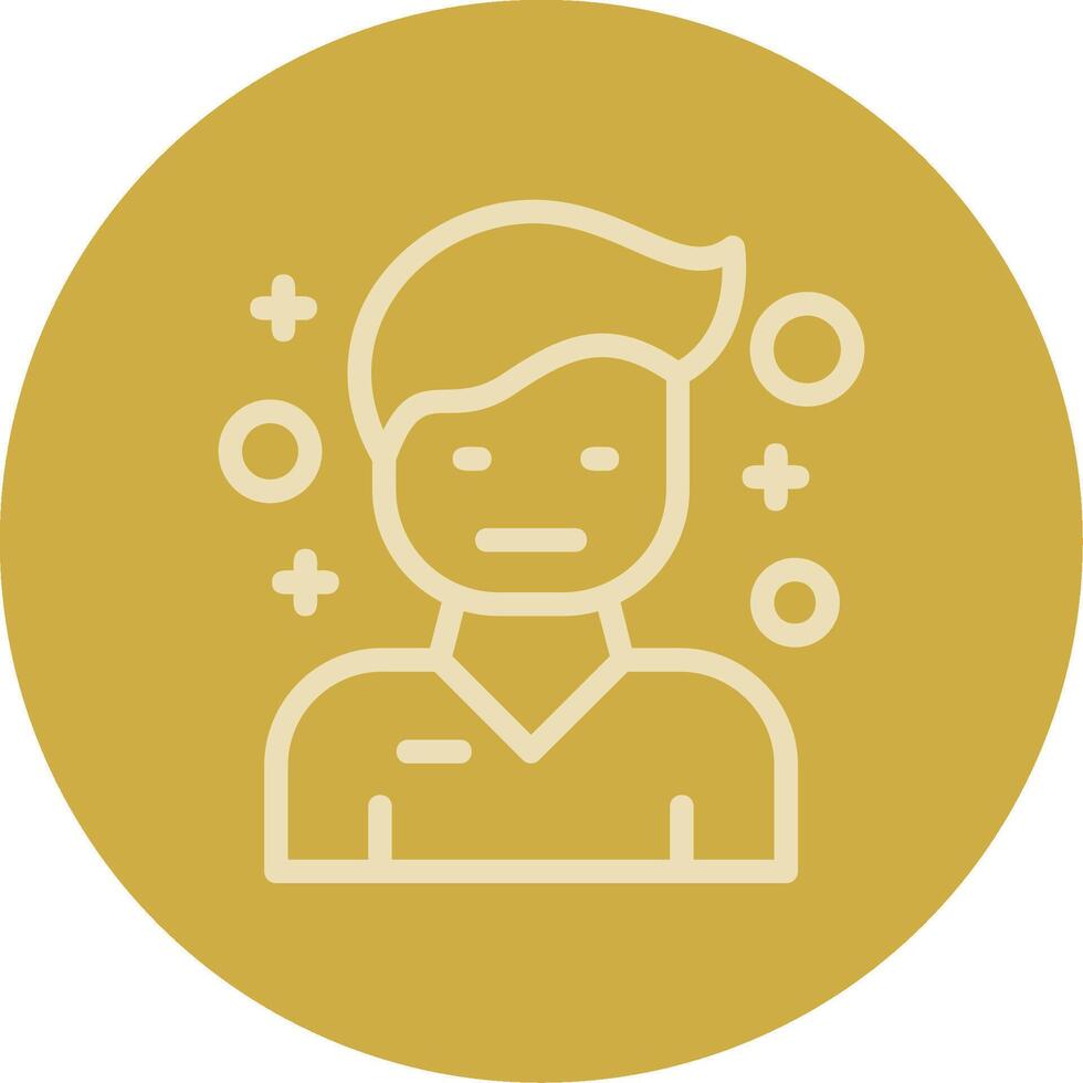 Pessimism Line Multi color Icon vector