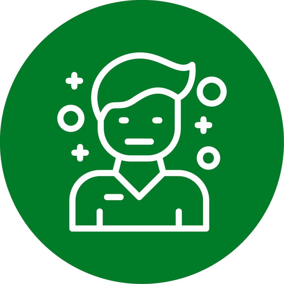 Pessimism Outline Circle Icon vector