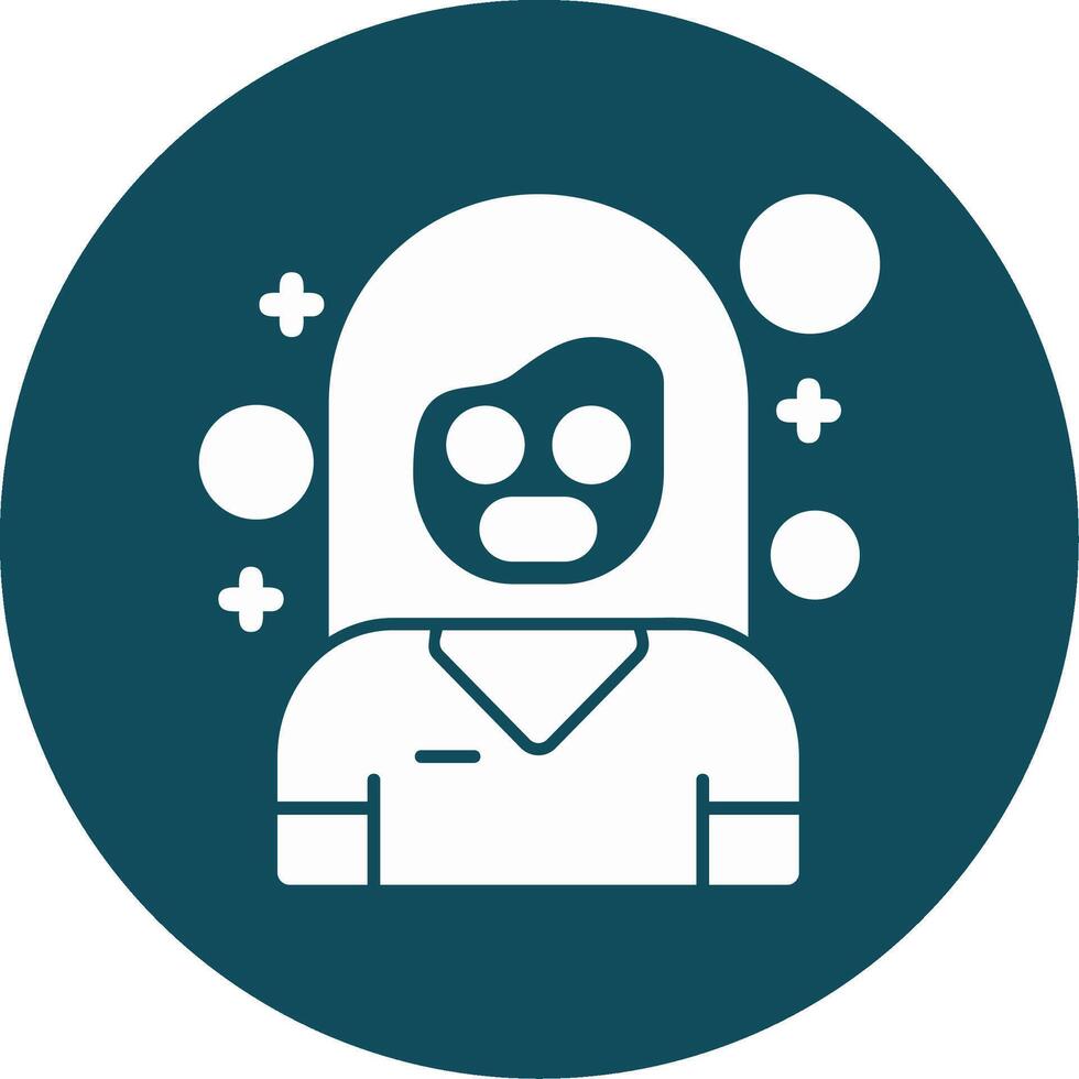Triumph Glyph Circle Icon vector