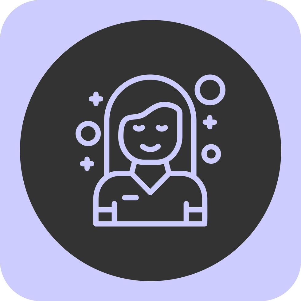 Serenity Linear Round Icon vector