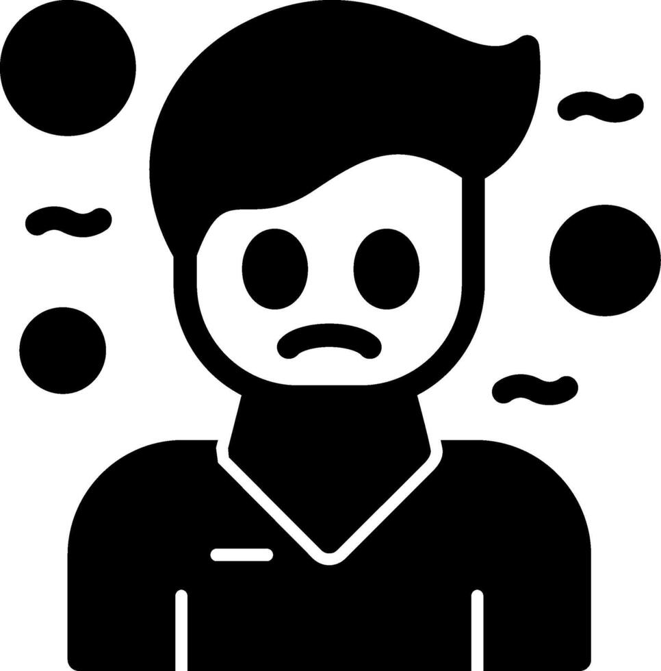 Pity Glyph Icon vector