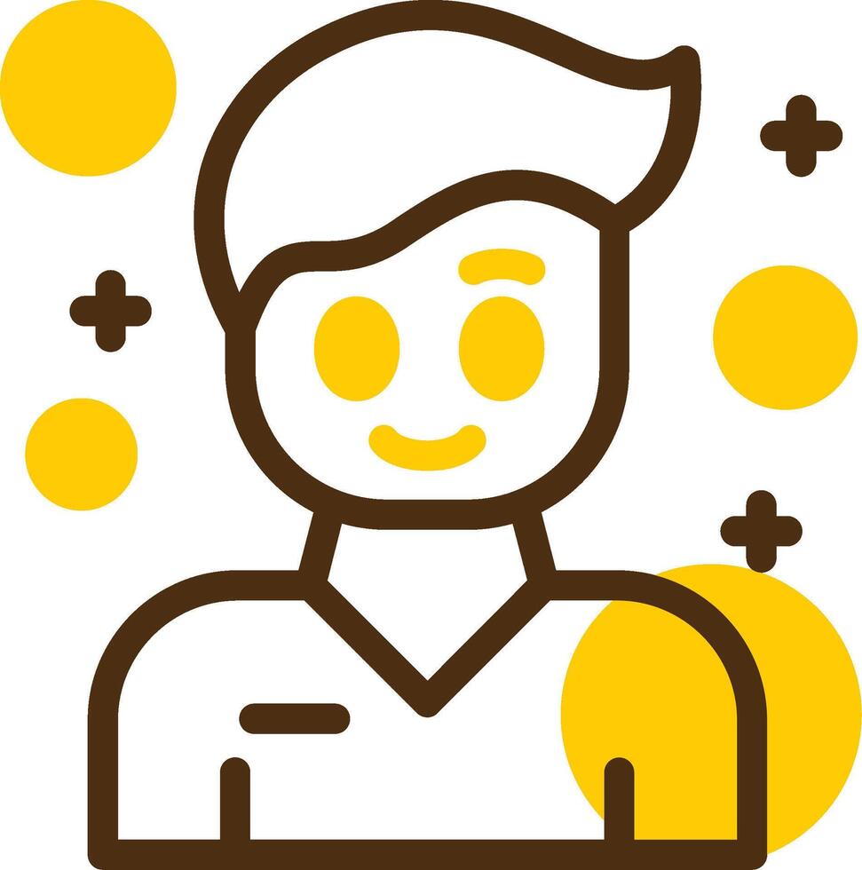 Bliss Yellow Lieanr Circle Icon vector