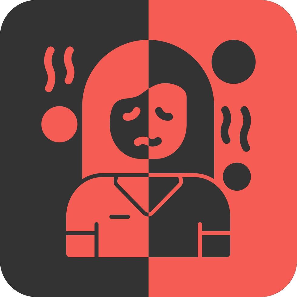 Trepidation Red Inverse Icon vector