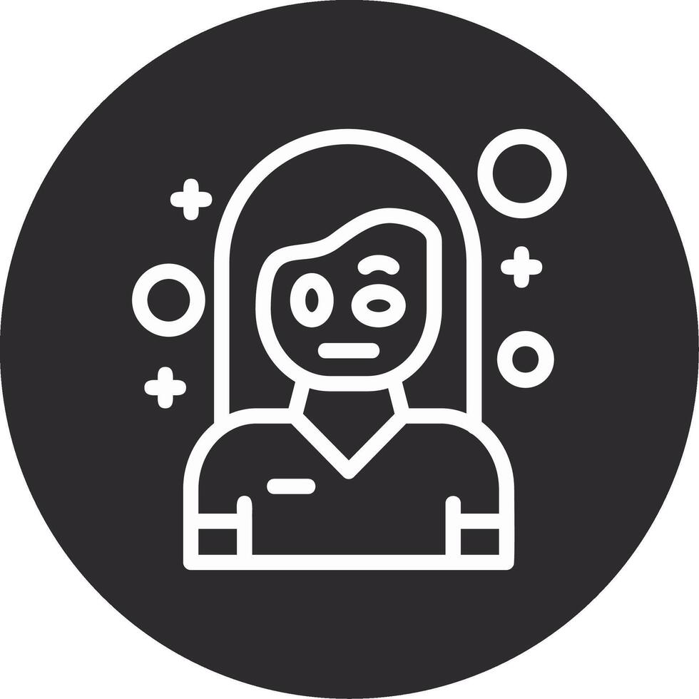 Cautiousness Inverted Icon vector