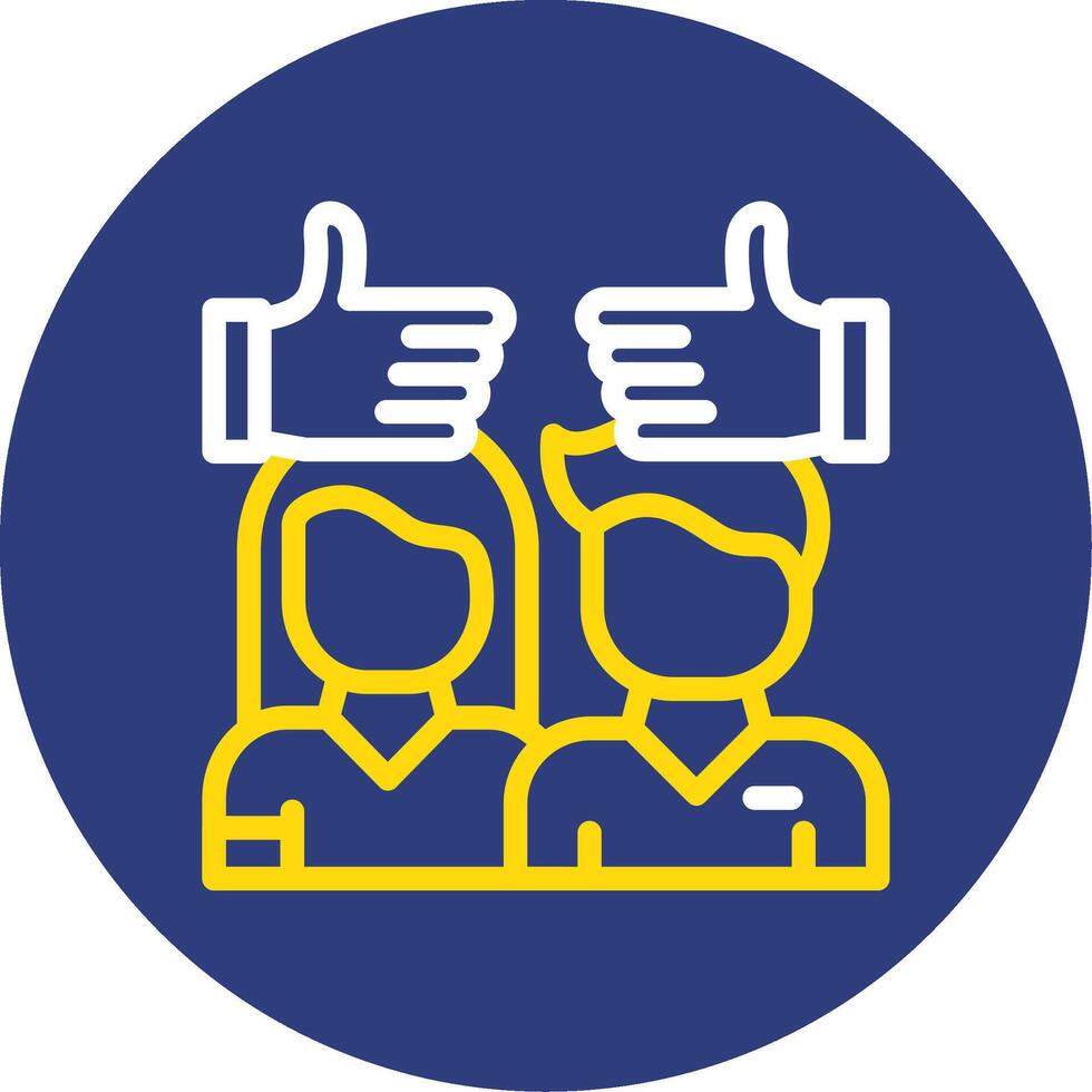 Tolerance Dual Line Circle Icon vector