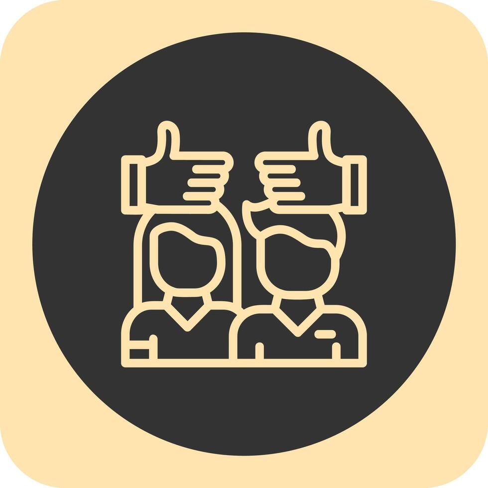 Tolerance Linear Round Icon vector