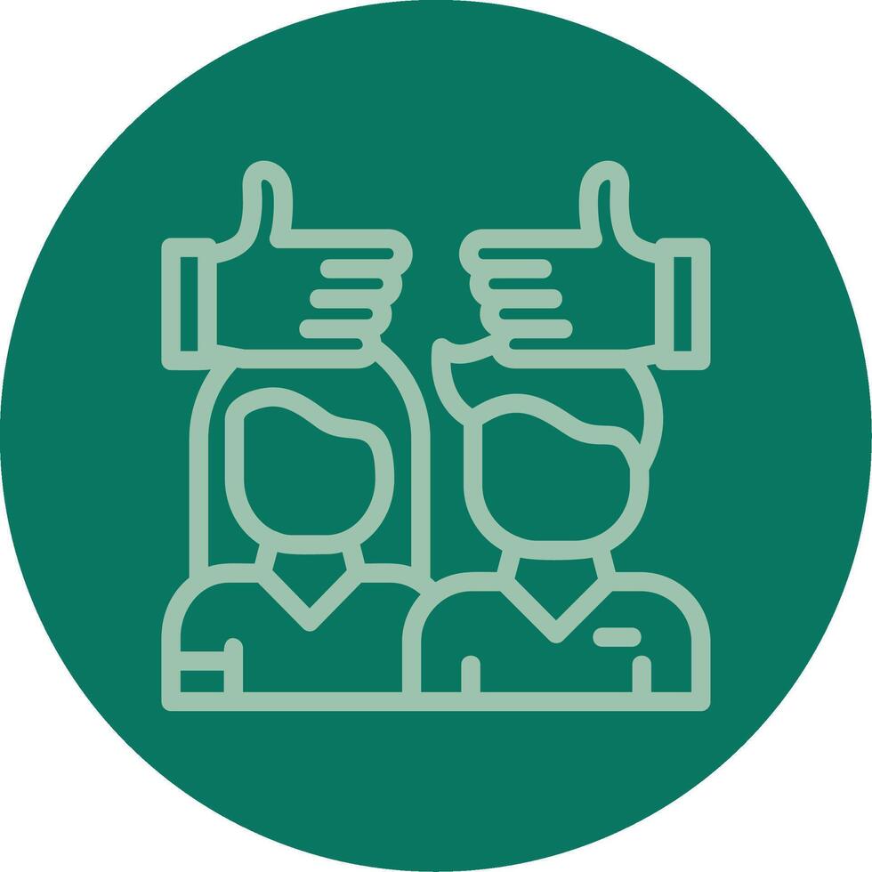 Tolerance Line Multi color Icon vector