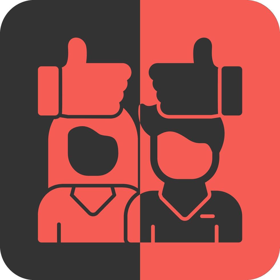 Tolerance Red Inverse Icon vector