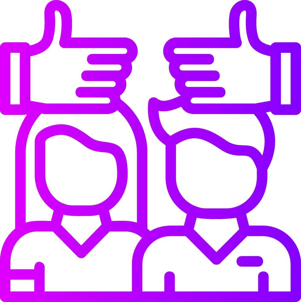 Tolerance Linear Gradient Icon vector