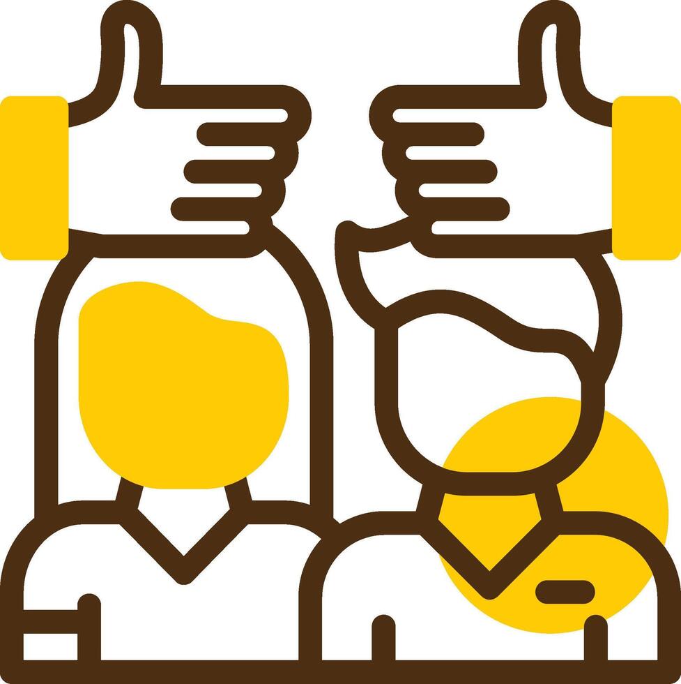 Tolerance Yellow Lieanr Circle Icon vector