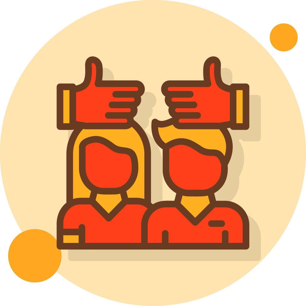 Tolerance Filled Shadow Circle Icon vector