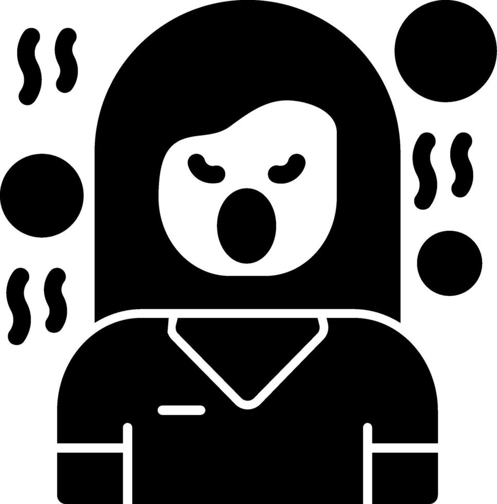 Hostility Glyph Icon vector