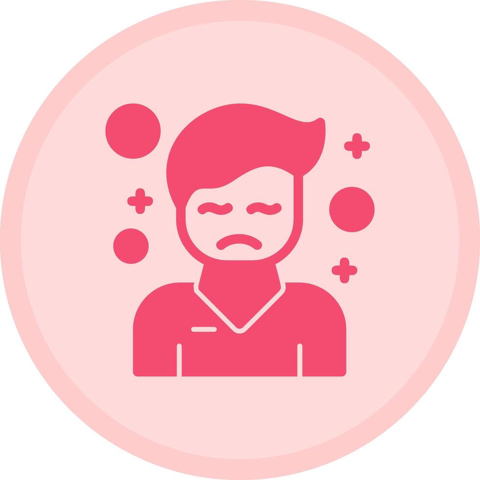 Discomfort Multicolor Circle Icon vector