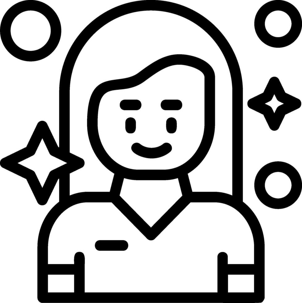 Satisfaction Line Icon vector