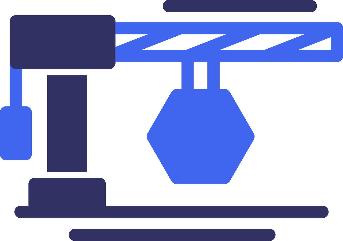 Barrier arm Solid Two Color Icon vector
