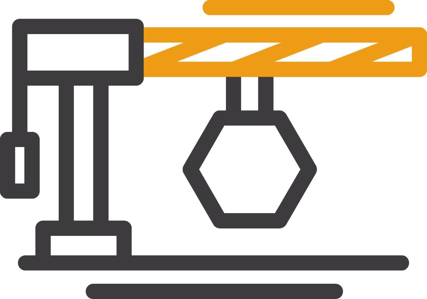 Barrier arm Line Two Color Icon vector
