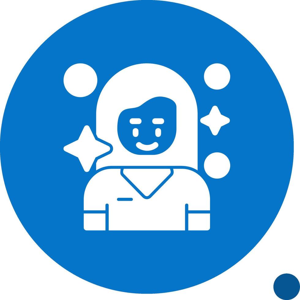 Satisfaction Glyph Shadow Icon vector