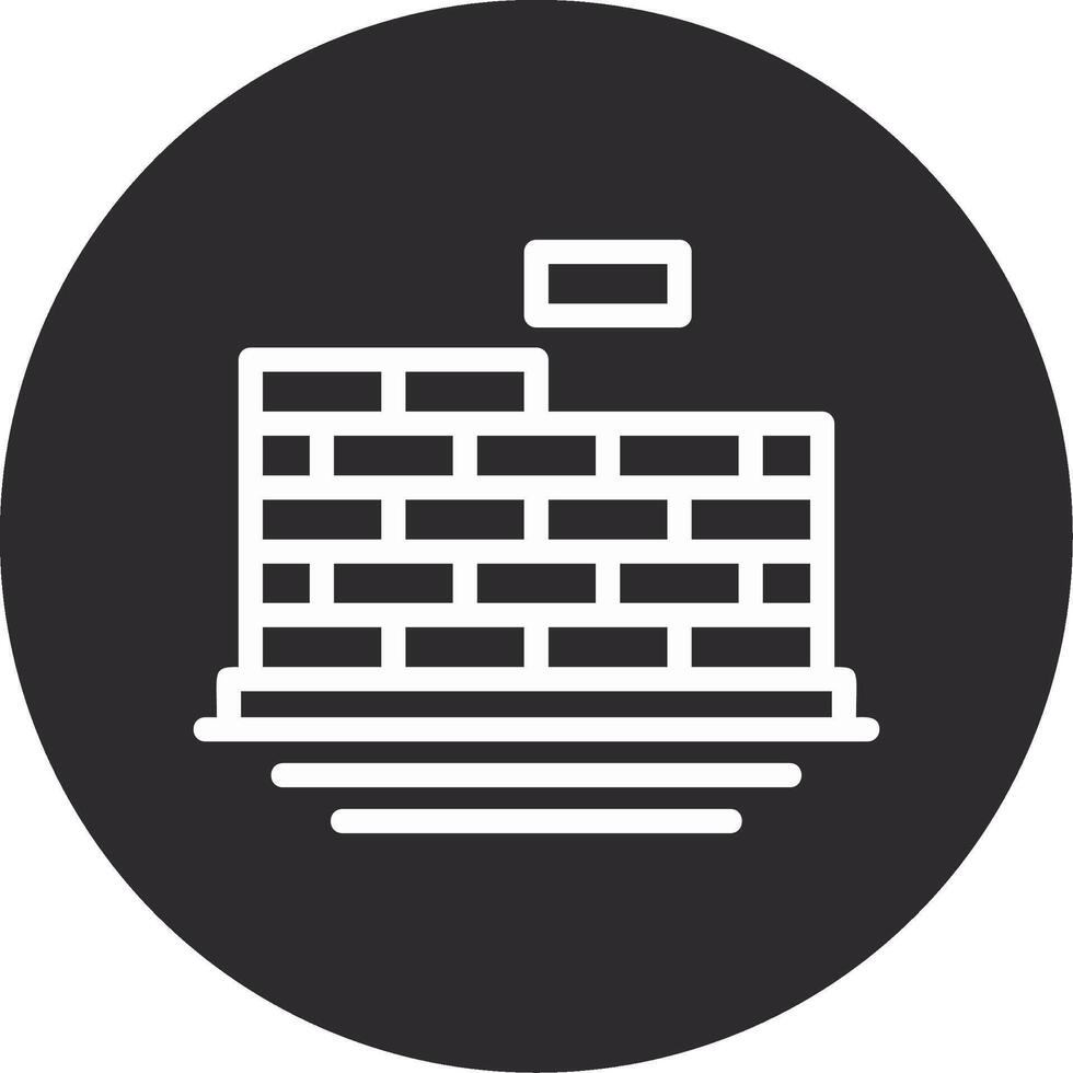 Brickwork Inverted Icon vector