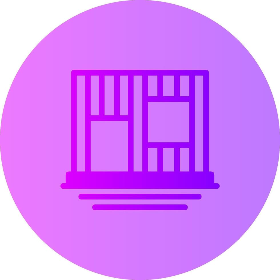 Framing Gradient Circle Icon vector