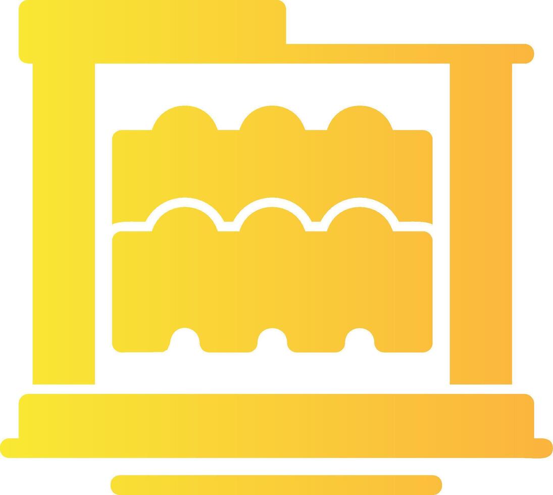 Roofing Solid Multi Gradient Icon vector