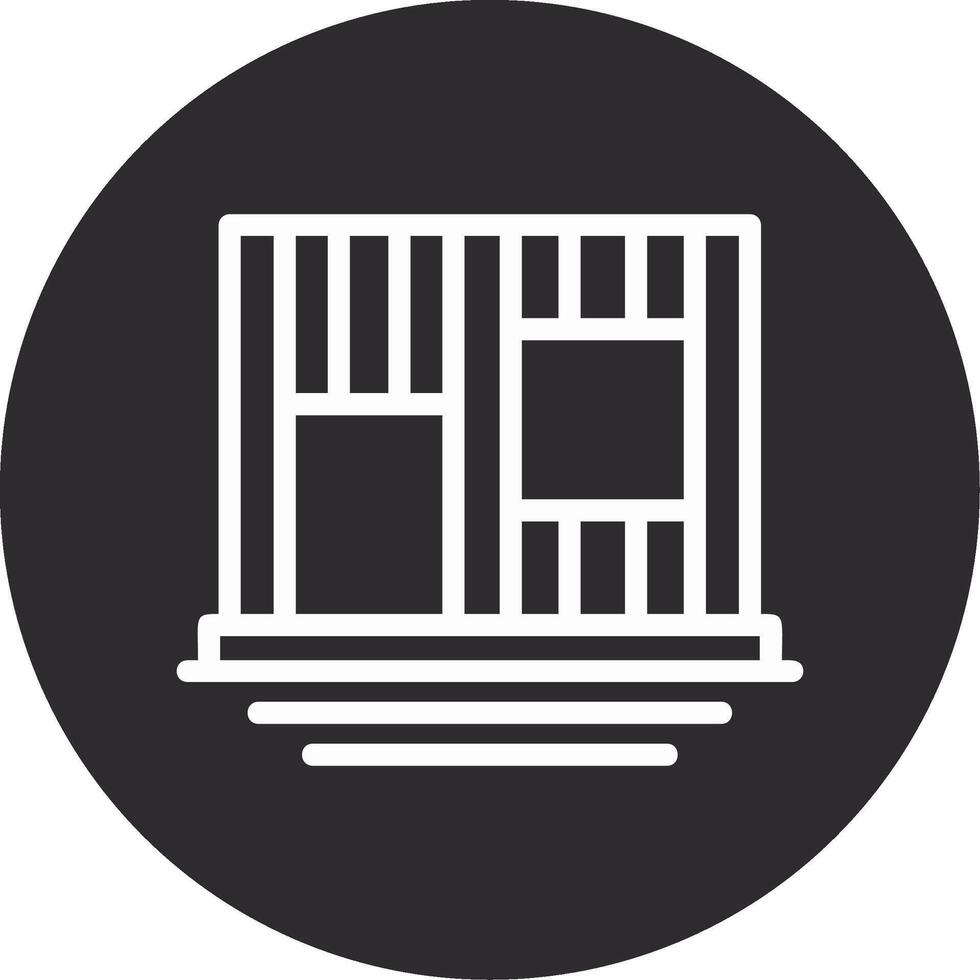 Framing Inverted Icon vector