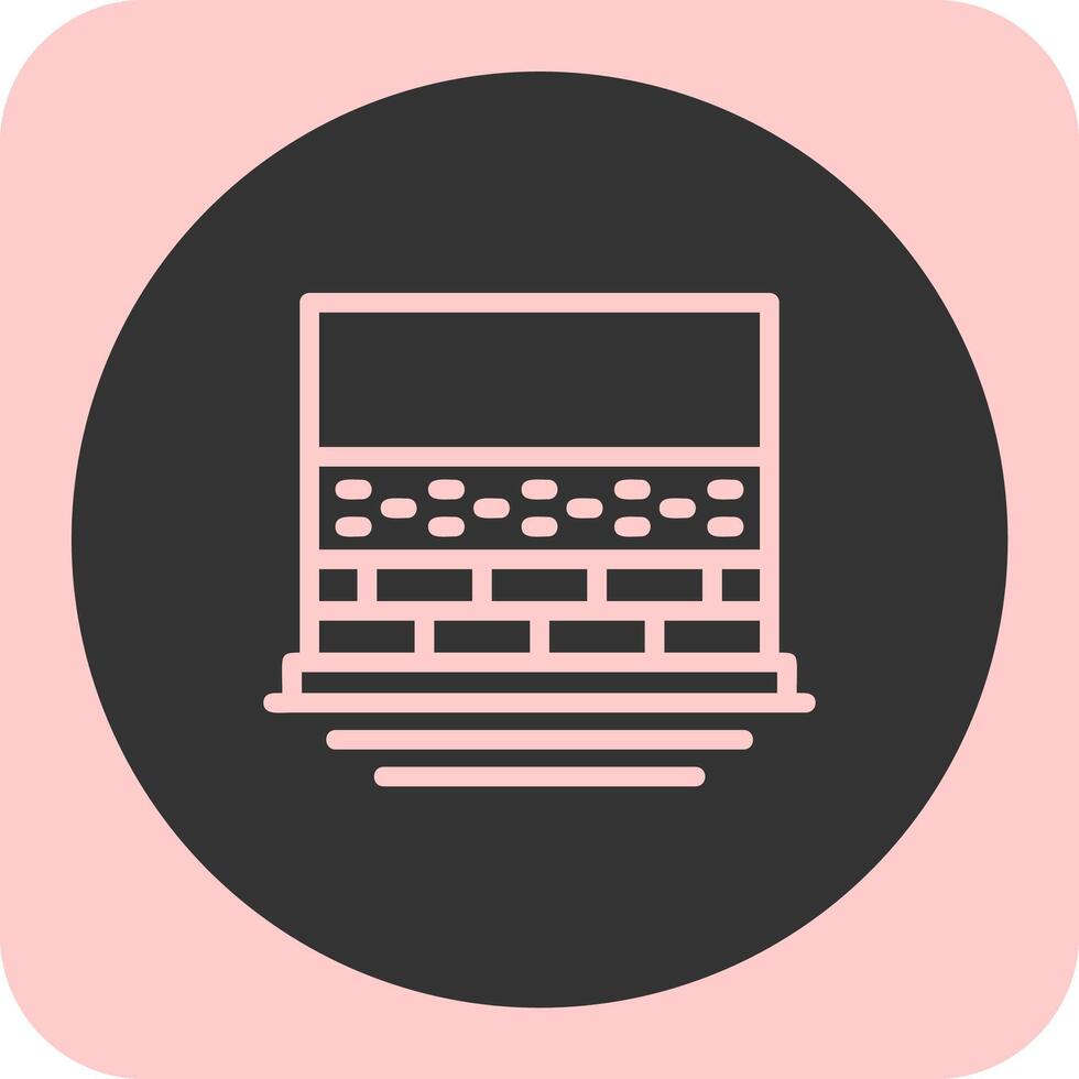 Insulation Linear Round Icon vector