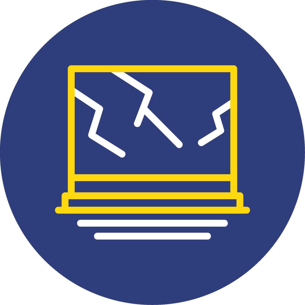 Drywall Dual Line Circle Icon vector