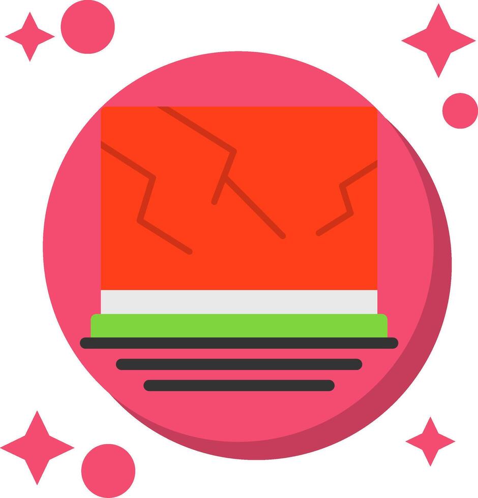paneles de yeso cola color icono vector