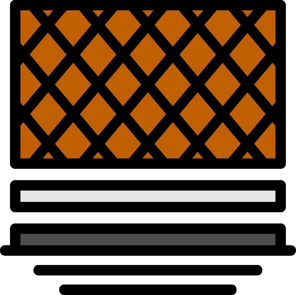 Flooring Line Filled Icon vector