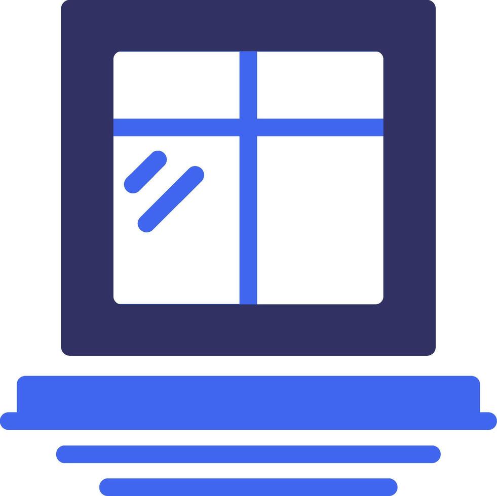 Windows Solid Two Color Icon vector