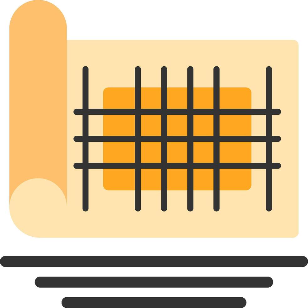 Site Plan Flat Icon vector