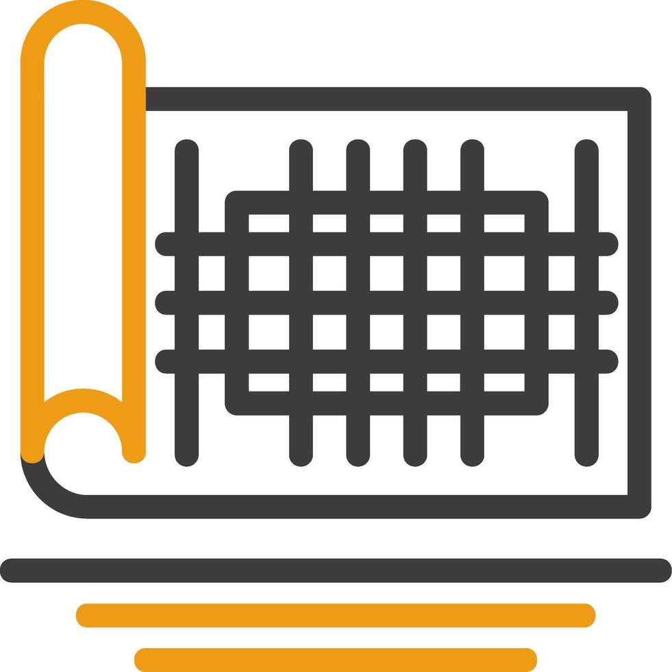 Site Plan Glyph Two Color Icon vector