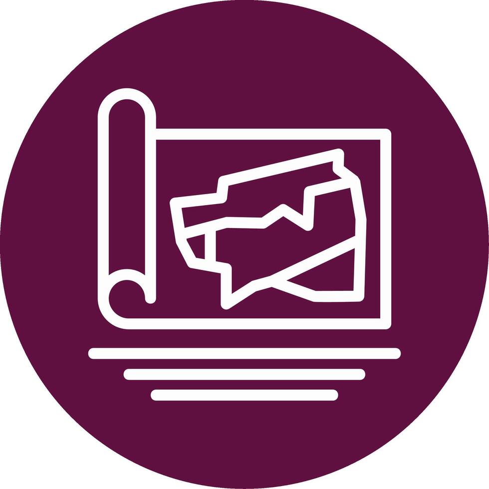 Zoning Outline Circle Icon vector