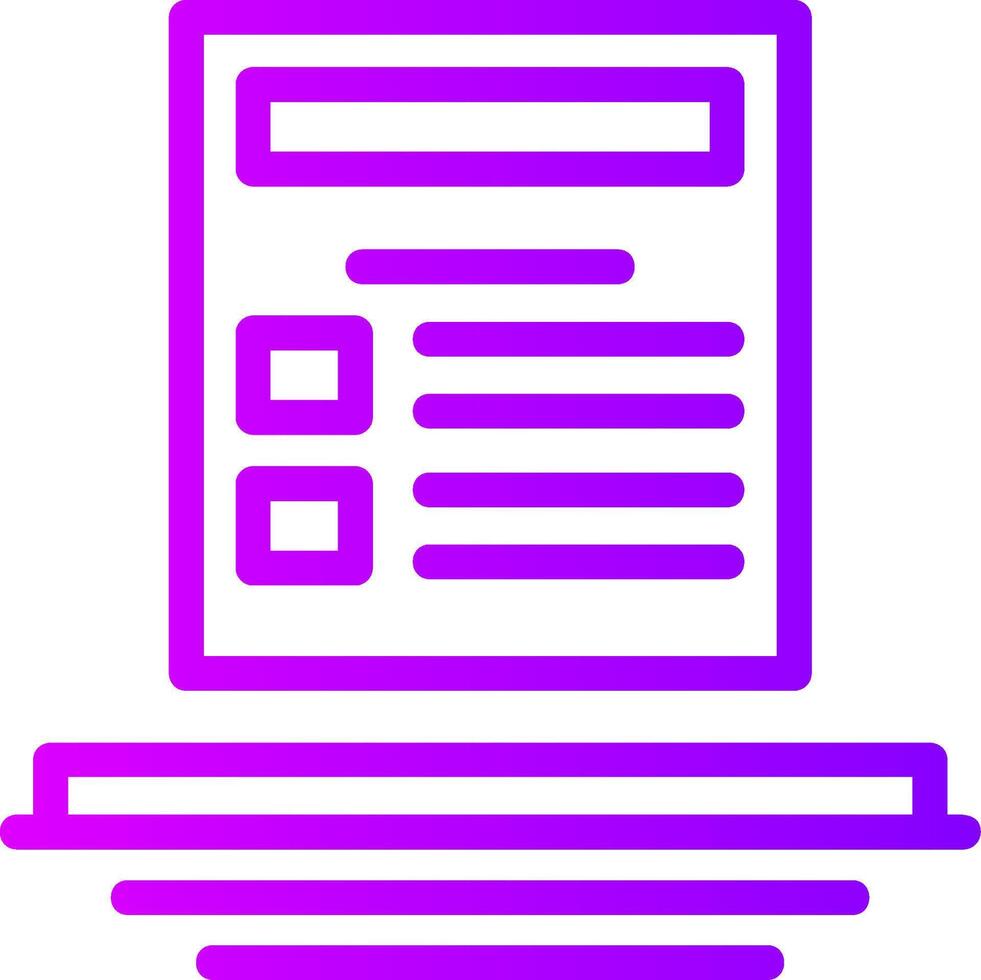 Code Compliance Linear Gradient Icon vector