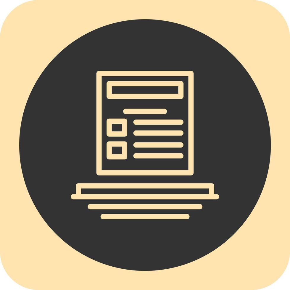 Code Compliance Linear Round Icon vector