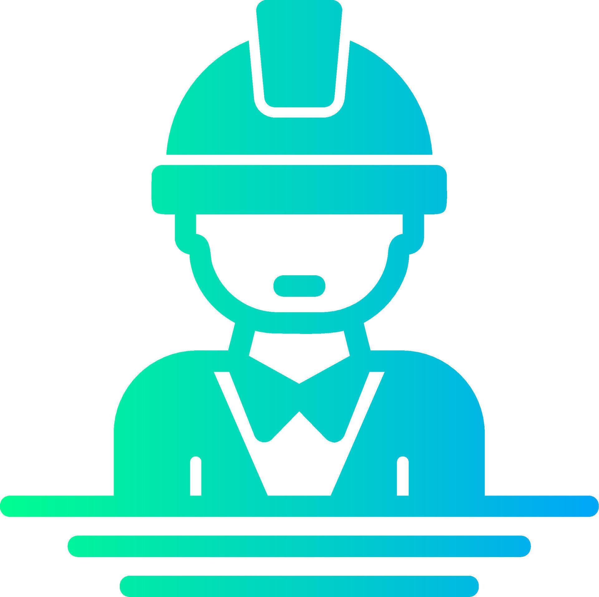 Engineer Solid Multi Gradient Icon 39518455 Vector Art at Vecteezy
