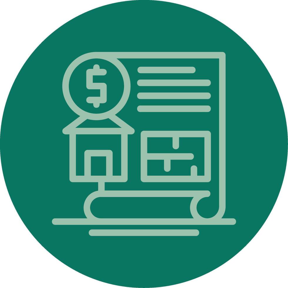 Cost Estimation Line Multi color Icon vector