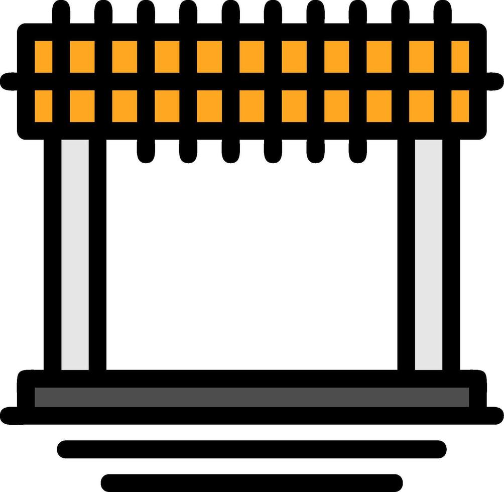 Formwork Line Filled Icon vector