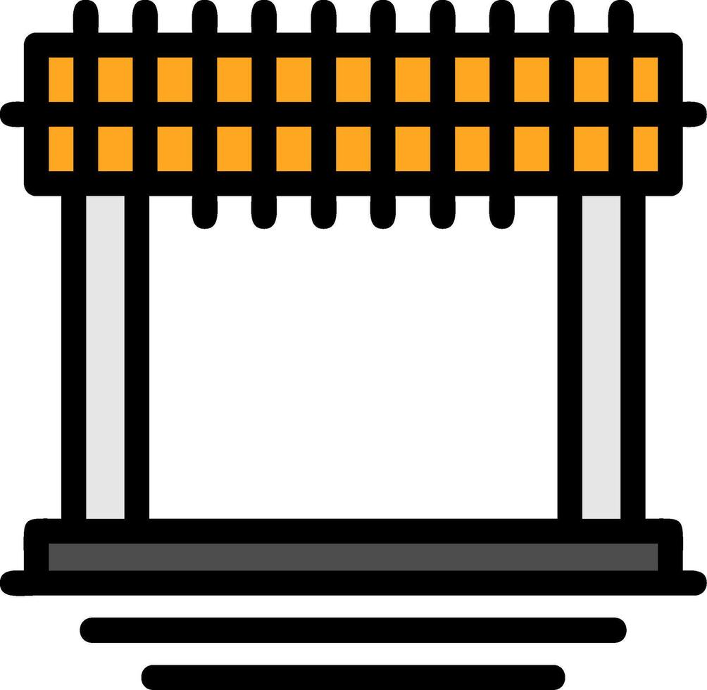 Formwork Line Filled Icon vector