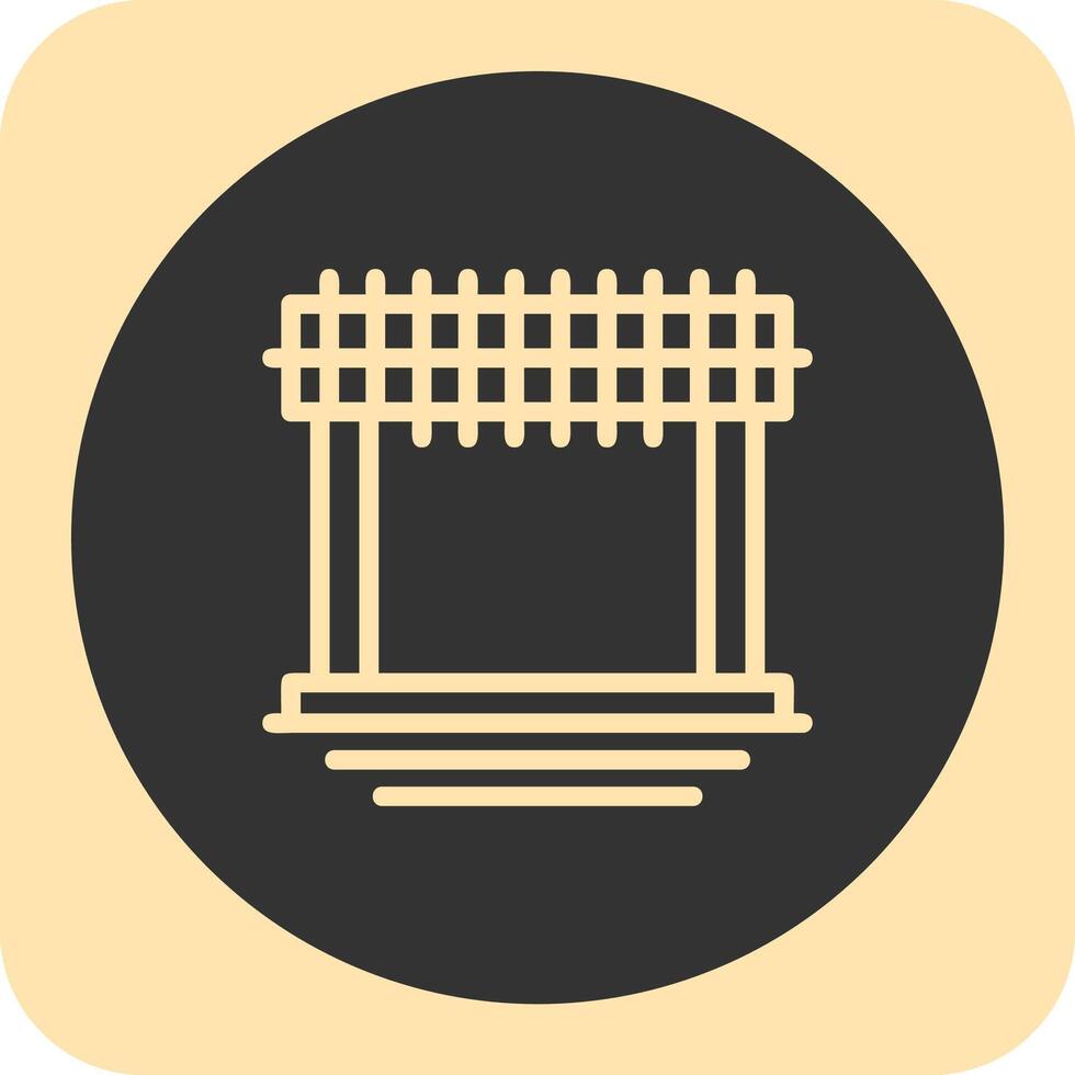 Formwork Linear Round Icon vector